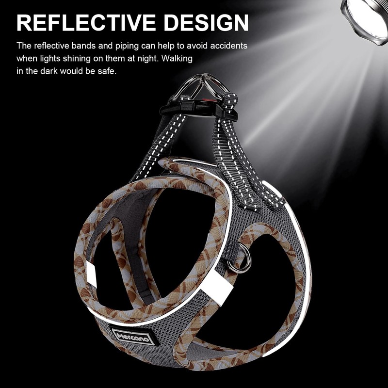 Mercano Soft Mesh Dog Harness and Leash Set, No-Chock Step-in