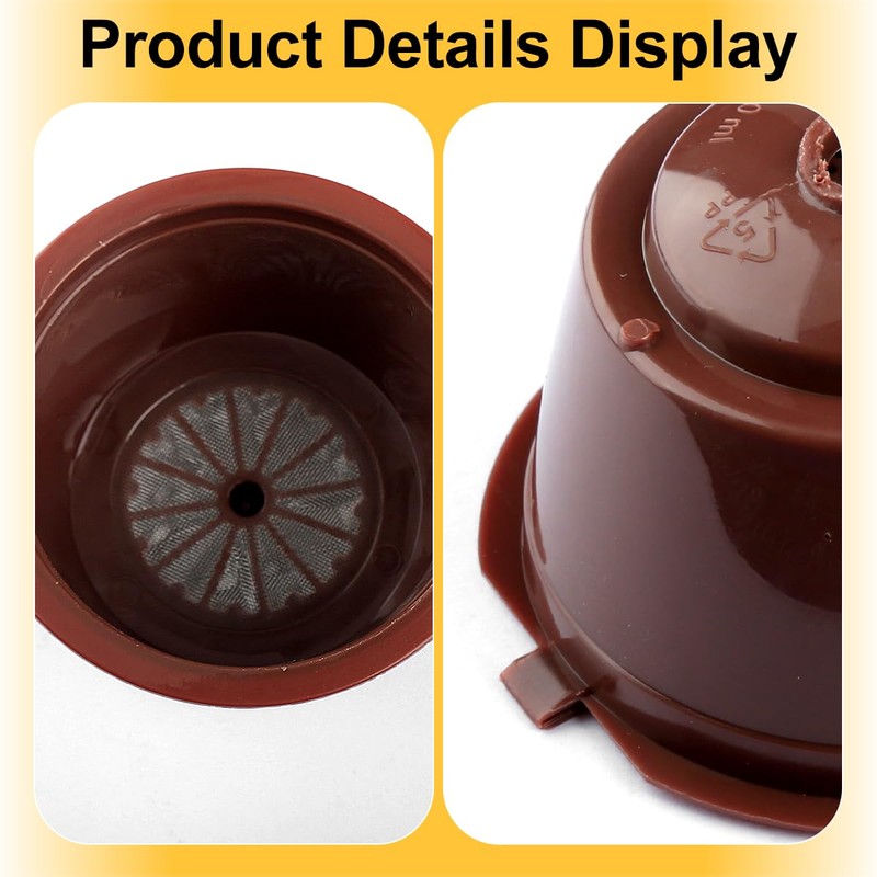 Lotsdonxia 3 Reusable Coffee Pods 1 Spoon and 1 Cleaning