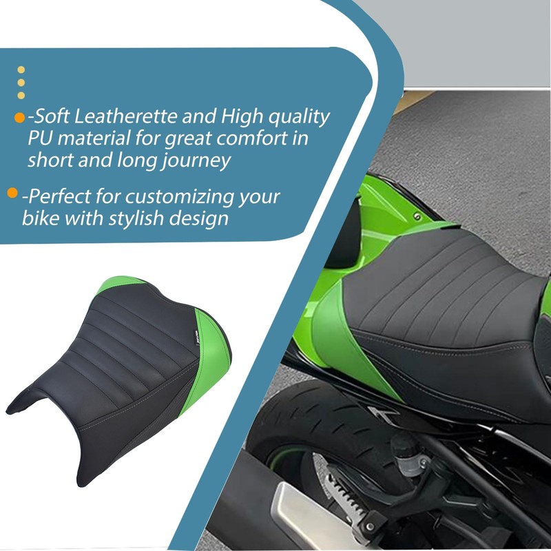 SHINKXMT Upgrade Soft PU Leather Front Driver Rider Seat Passenger