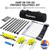 Professional Volleyball Net Set for Backyard Beach,Outdoor Height Adjustable Volleyball
