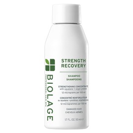 Biolage Strength Recovery Shampoo - Reduces Breakage & Detangles, Instantly Strengthens and Moisturizes, For Damaged Hair, With Olive Squalane & Vegan Proteins, Paraben & Mineral Oil-Free, 1.7 Fl Oz