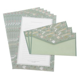 DOITOOL 1 Set Retro Floral Writing Set with Envelopes Cultural Elegant Stationery for Letter Writing Invitations Thank You Cards for Weddings Showers and Special Occasions