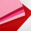 Whaline 18Pcs Red Pink Felt Fabric Sheets Assorted Soft Thick