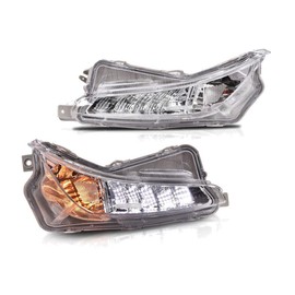 alxiang fits Xse Xle DRL Bumper Fog Lights w/Bulbs Clear-Lens TO2531153 ALO120120
