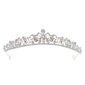 Freie Liebe Queen Crown and Tiaras for Women Rhinestone Princess Crown Bridal Headpieces Hair Accessories for Wedding, Birthday, Party