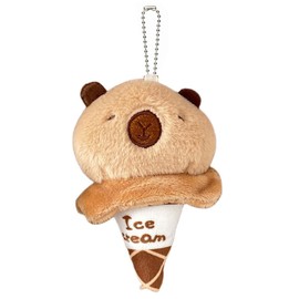 HSYHERE - Llavero de metal con diseño de cara sonriente y nube, diseño de nube feliz para bebés y niñas, Z-helados Capybara, S