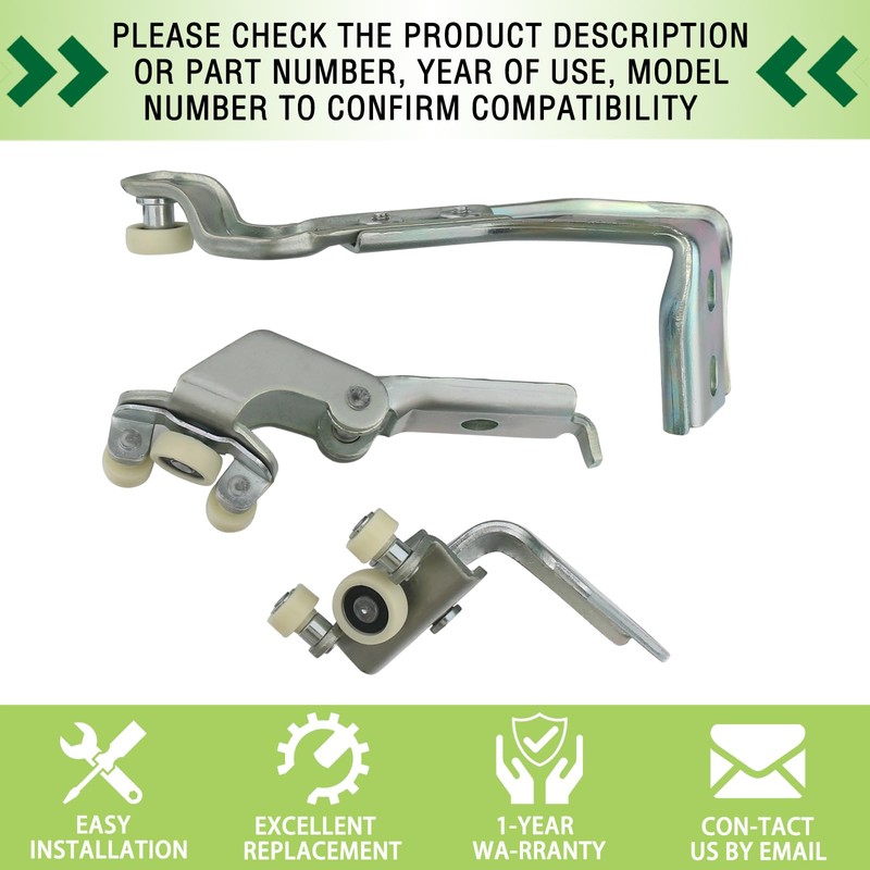 omoZone Right Sliding Door Roller Kit Upper & Middle &