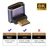 cablecc Down Angle Mini HDMI Male to HDMI 2.1 Female