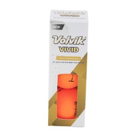 Volvik Vivid Golf Balls x Sleeve of 3 (Sherbert Orange)