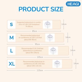 Heagimed Ostomy Hernia Belt, Adjustable Stoma Hernia Belt with Stoma Opening for Ostomy Bags to Prevent Parastomal Hernia, Size M