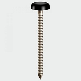 TIMCO PN50BL Polymer Headed Nail 50mm - Black (Box of 100)