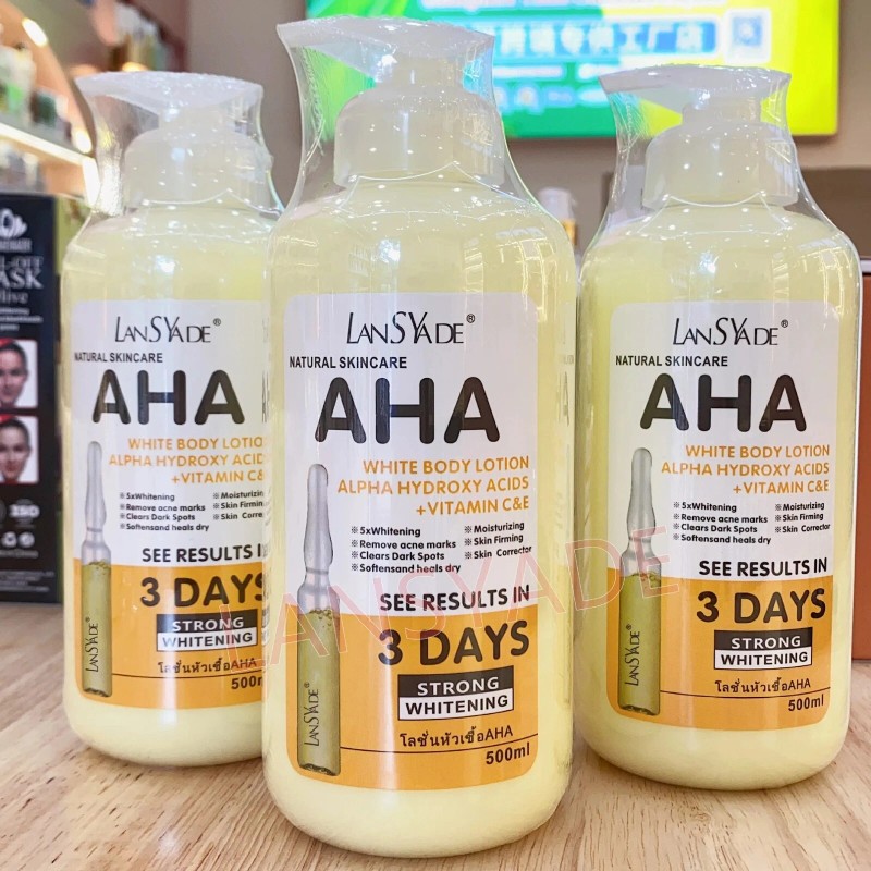 LANSYADE AHA Strong Brightening Body Cream Hydroxy Acid Vitamin C