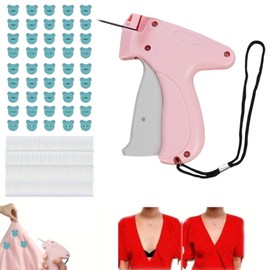 JLANZD Quick Clothing Fixer, Mini Stitch Gun for Clothes, Quilt Tacking Gun,Mini Tagging Gun, Stitch Tool with 100 Bear Buckles & 1100 Micro Fasteners, ZK0001