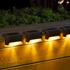 SOLPEX Solar Deck Lights 12 Pack, Waterproof Led Lights for