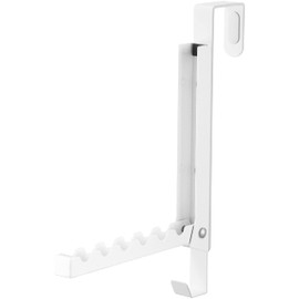 Yamazaki Industries 5514 Door Hanger, Stores When Not in Use, White, Approx. W 0.8 x H 8.1 inches (2 x 20.5 x 23.5 cm) (when in use), Tower, Foldable, Clean Storage, Easy Installation