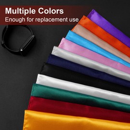 URAQT Men's Pocket Squares, Soft Gents Hankies Premium Assorted Mens Pocket Square Handkerchief for Men and Women, Plain Satin Handkerchief for Grooms, Weddings, Prom, Celebration, Party (Red)