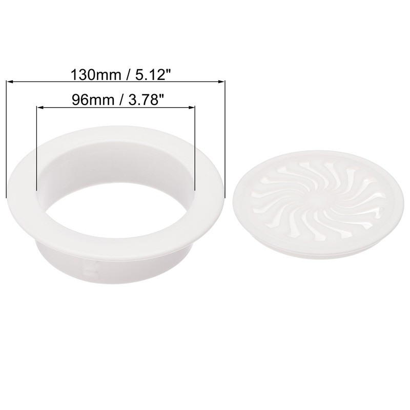 sourcing map Round Vent Cover, ABS Plastic Adjustable Air Vent