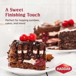 Haddar Red Maraschino Cherries, 12.6 oz (2 Pack) | Old Fashioned Cocktail Cherries | Sweet & Vibrant Cherries for Dessert Garnish, Baking, Drinks