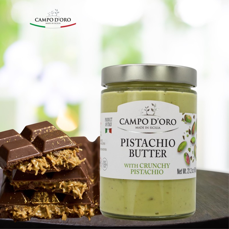 Pistachio Butter Sweet Cream, 21.2oz (600g), Rich & Nutty Pistachio