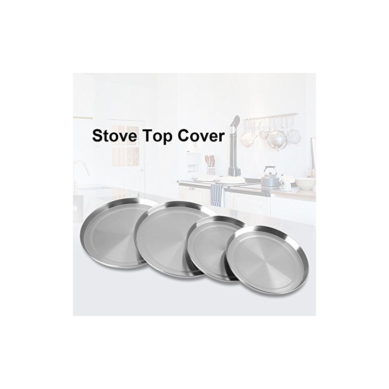 4 x Stainless Steel Hob Covers