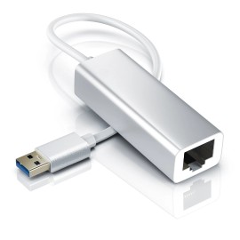 Unbranded USB 3.0 to RJ45 Gigabit LAN Ethernet Network Adapter 10/100/1000 Mbps Silver