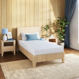 6" Twin Green Tea Gel Memory Foam Mattress with Removable Washable Cover, Medium Firm, Bed in a Box, CertiPUR-US Certified, Made in USA, Apartment Essential