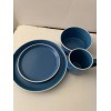 melangie Melange Stoneware 16 Piece Dinnerware Set Moderno Blue 4
