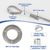 TooTaci 1/4 Stainless Steel Cable, 50ft 1/4 Wire Rope with