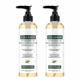 wooroo Collagen Lifting Body Oil, Collagen Oil, 3.38 Fl Oz -2pc