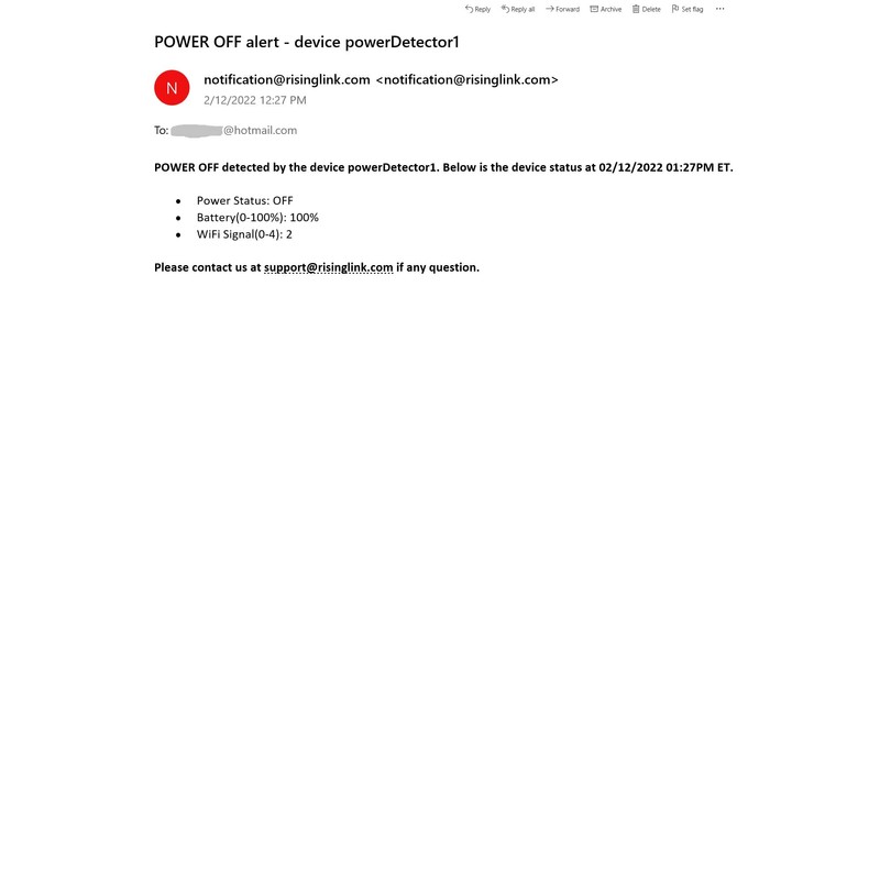 Risinglink Power Failure Alarm, Power Failure Detector, with Text Message,