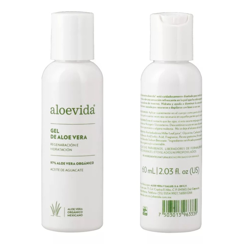 Aloevida Kit De Viaje Exfolia Y Humecta Con Aloevera Organic
