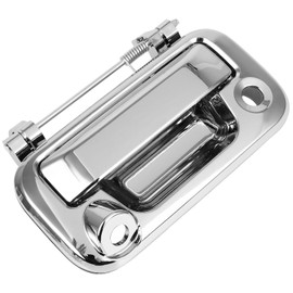 cciyu Chrome Tailgate Handle Replacement for Ford for F-150 2008-2014,for Ford for F-250 for F-350 F-450 F-550 2010-2012 Replace OE 8L3Z9943400AB-PFM