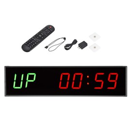 M METERXITY LED Gym Timer, Interval Timer Count Clock Wall Clock Apply to Gym Fitness