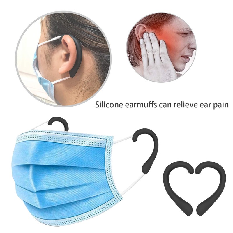 OKAICEN Soft Silicone Earloop Ear Protector Relieve Ear Discomfort Anti-Slip