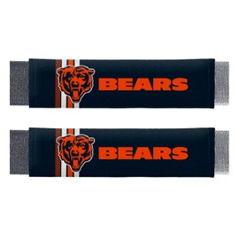 FANMATS 32089 Chicago Bears Team Color Rally Seatbelt Pad - 2 Pieces
