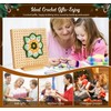 Granny Squares Blocking Board, 20 cm Wooden Spanner with 24