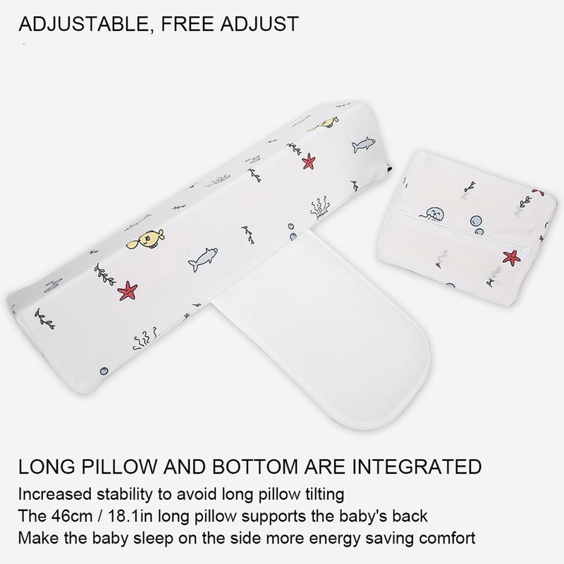 Baby Sleeping Pillow Ergonomic Newborn Head Pillow Soft Detachable Infant