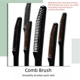 Schwarzer (Wimperntusche) Mascara Primer mit Kammbürste – Volumierend, Verlängernd, Natürlicher Look, Lang Haltend, Schmierfest, Klumpenfrei, Wasserfest – Augen-Make-up