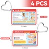 Fuyoooo 4 Pcs Infant CPR/Choking First Aid Card 3.4 x
