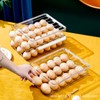 NoSunset Egg Holder for Fridge, Automatic Rolling Egg Organizer for