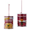 Kurt Adler 3-Inch Noodle Soup and Tomato Soup Metal Food