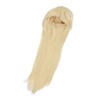 Women Long Blonde Wig with Bangs Synthetic Secure Fit Heat