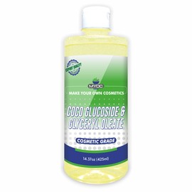 Myoc Coco Glucoside & Glyceryl Oleate | Cosmetic Grade Surfactant & Re-Fatting Agent for Gentle Hair & Skincare Formulations | For Face Wash, Body Wash & Shampoos – 425ml / 14.37 Fl Oz
