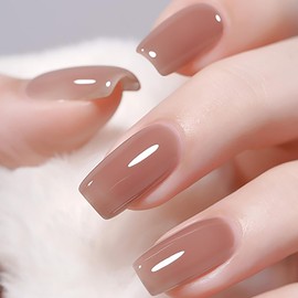 BHIDENAW Gel Nail, Single Color, Nail Gel, Color Gel, 15ml, UV-LED Compatible (Love at First Sight RC017, 15ml)