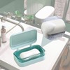 CLKE Soap Box, with Removable Drainer and Lid, 2 Layers