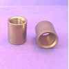 Solid Brass Barrel Coupling 5/8" tall UNFINISHED BRASS 1/8 IPS