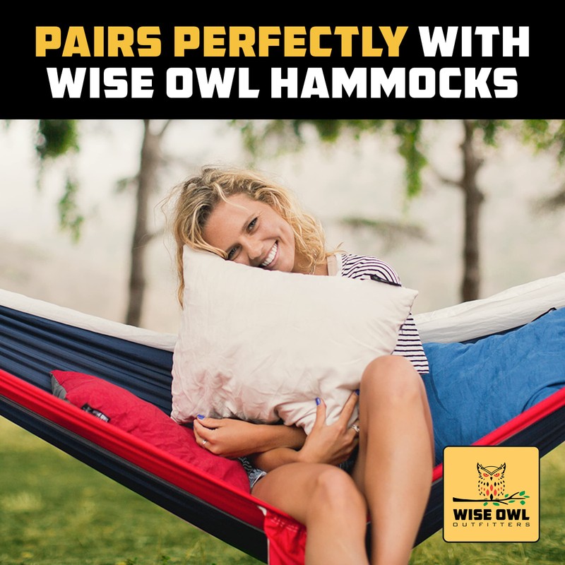 Wise Owl Outfitters Camping Pillow – Memory Foam Travel Pillow