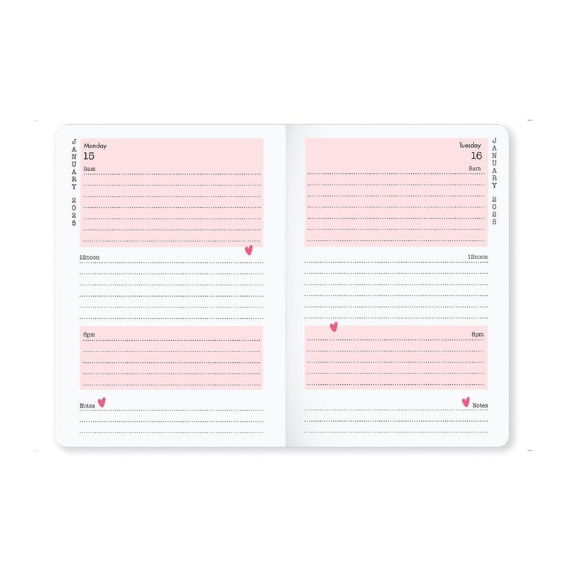 Matilda Moo 2025 diary | A6 diary | day on