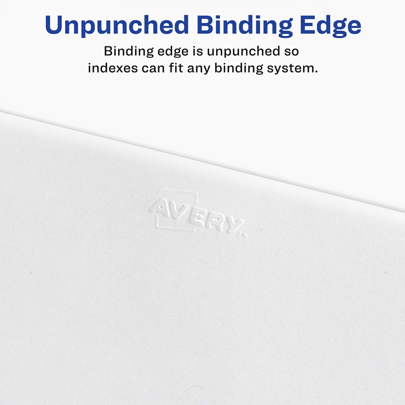 Avery Legal Dividers, Standard Collated Sets, Letter Size, Side Tabs,