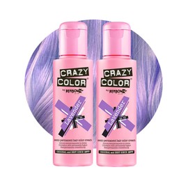 Crazy Color Pastel Lavender Semi-Permanent Trio Hair Dye. Highly Pigmented Pastel Purple Conditioning & Oil Nourishing Vegan Formula | No Bleach or Ammonia | 300ml